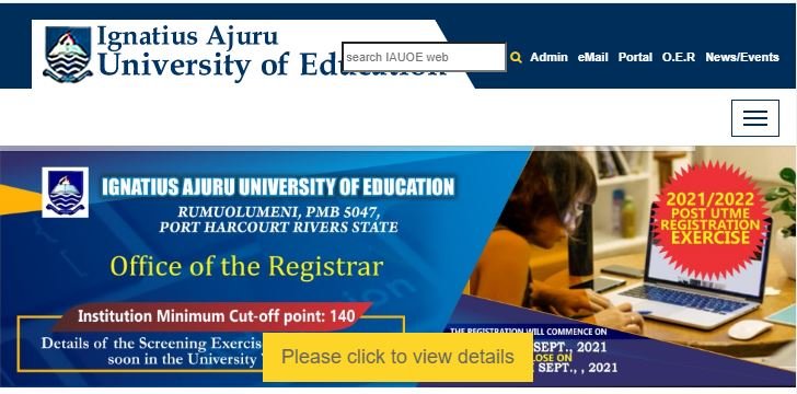 IAUE Cut Off Mark for all Courses and Departments