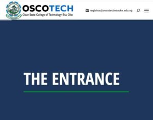 OSCOTECH Post UTME Screening Form